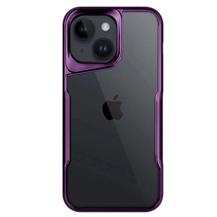 BFS  iPhone 14 Kılıf Boyi Silikon Kapak - Derin Mor