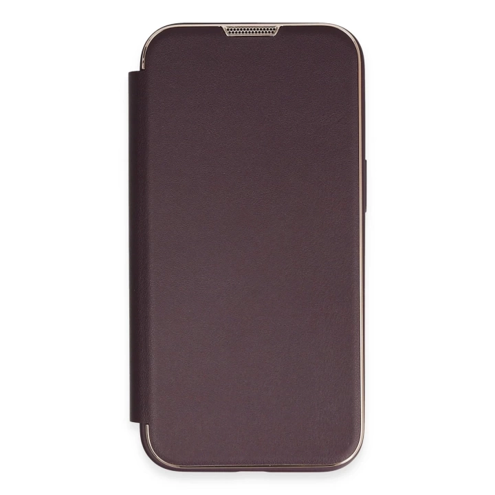 BFS  iPhone 14 Kılıf Dolpin Kapaklı - Derin Mor