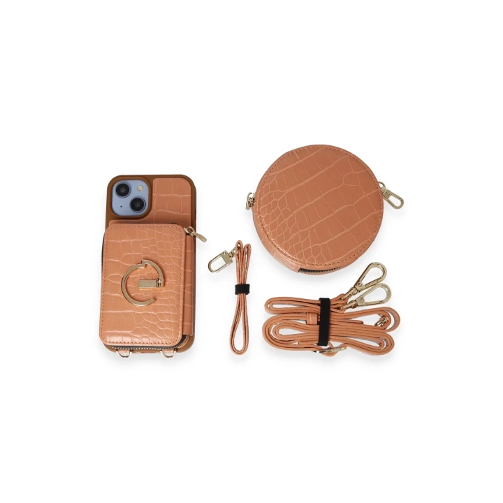 BFS  iPhone 14 Kılıf Ermes Kapak - Açık Kırmızı