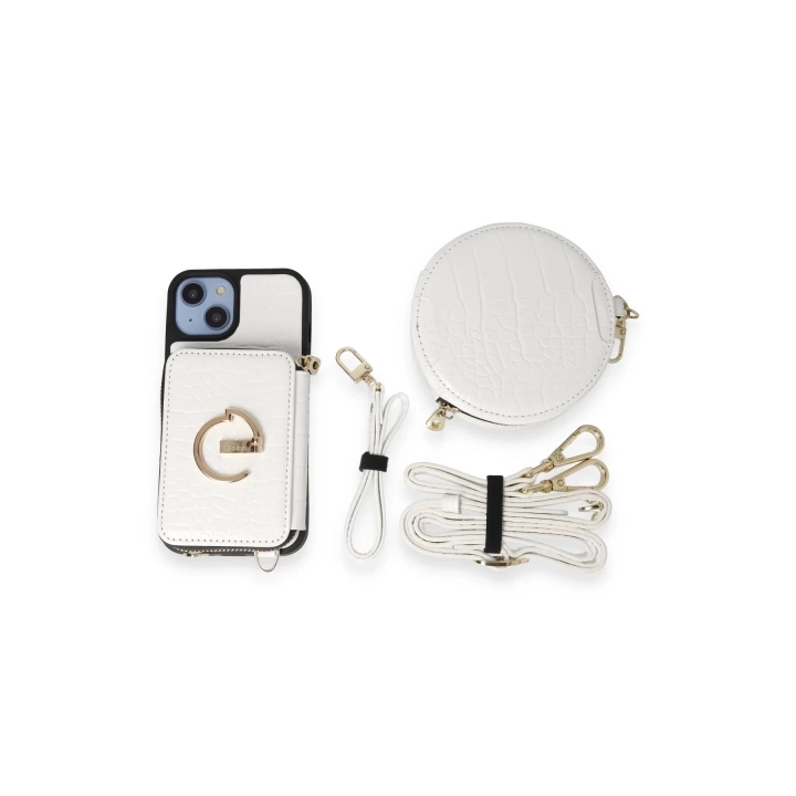 BFS  iPhone 14 Kılıf Ermes Kapak - Beyaz