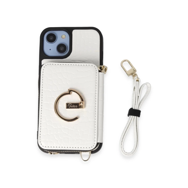 BFS  iPhone 14 Kılıf Ermes Kapak - Beyaz
