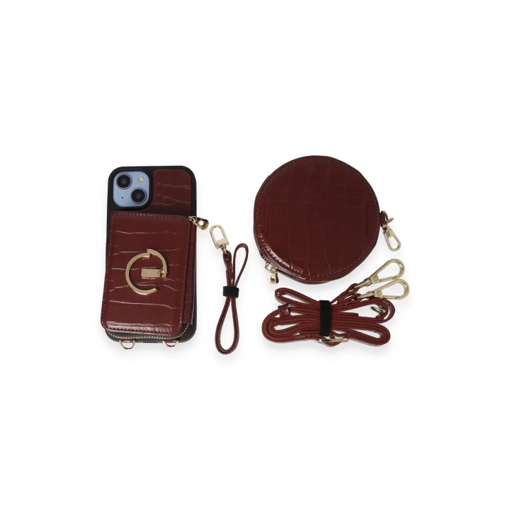 BFS  iPhone 14 Kılıf Ermes Kapak - Bordo