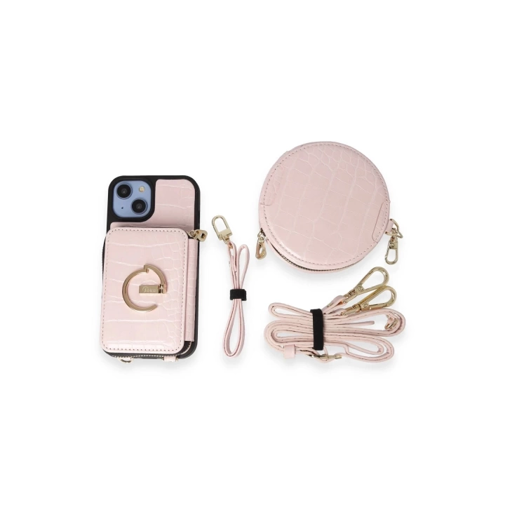 BFS  iPhone 14 Kılıf Ermes Kapak - Pembe