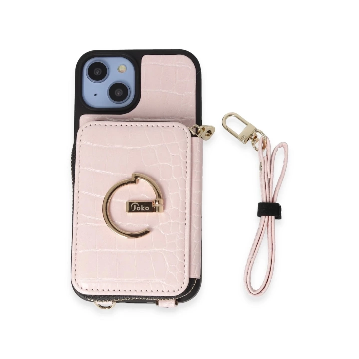 BFS  iPhone 14 Kılıf Ermes Kapak - Pembe
