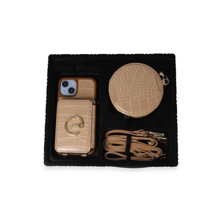 BFS  iPhone 14 Kılıf Ermes Kapak - Sarı