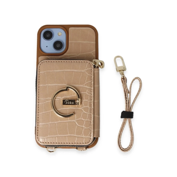 BFS  iPhone 14 Kılıf Ermes Kapak - Sarı