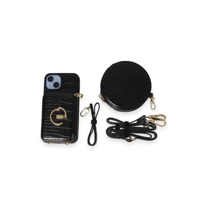 BFS  iPhone 14 Kılıf Ermes Kapak - Siyah