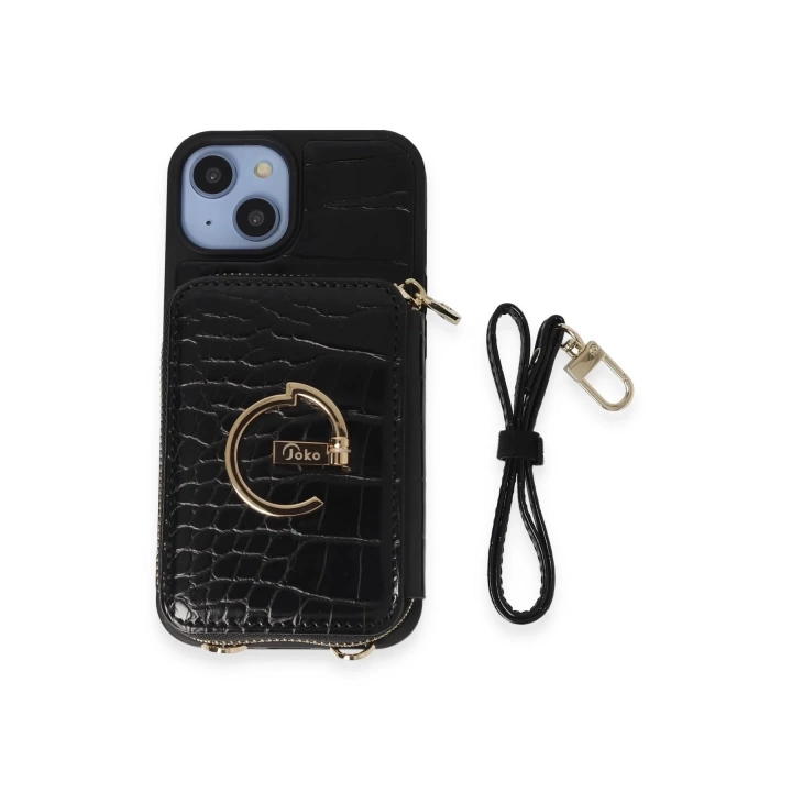 BFS  iPhone 14 Kılıf Ermes Kapak - Siyah