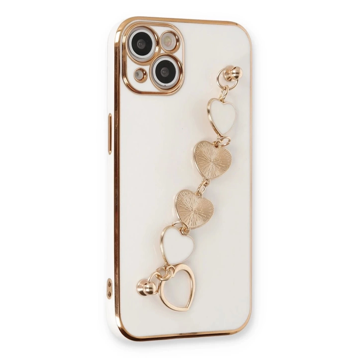 BFS  iPhone 14 Kılıf Esila Silikon - Beyaz