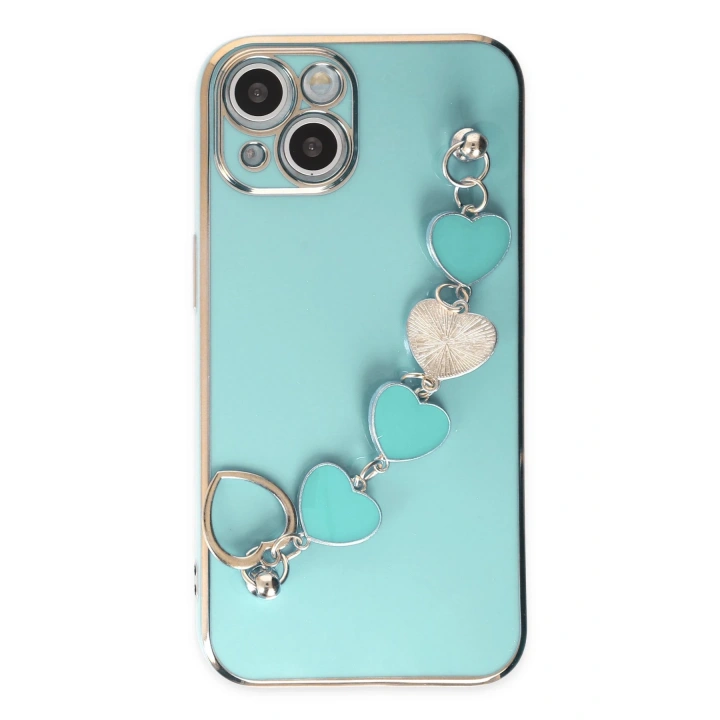 BFS  iPhone 14 Kılıf Esila Silikon - Su Yeşili