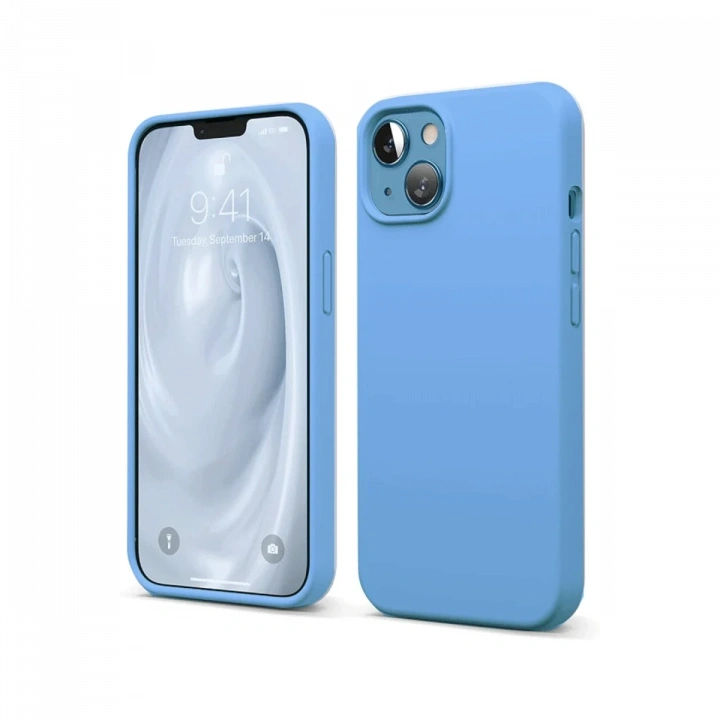 BFS  iPhone 14 Kılıf First Silikon - Mavi