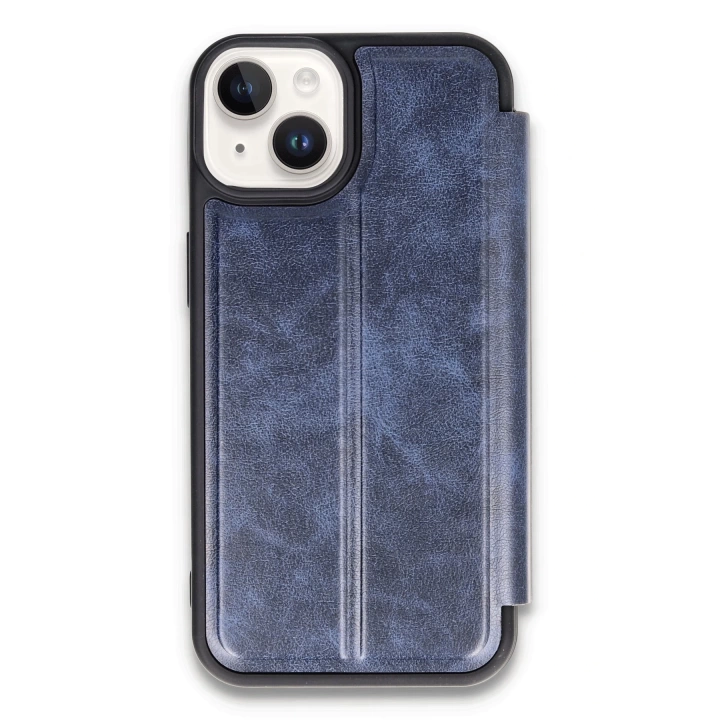 BFS  iPhone 14 Kılıf Flip Cover - Lacivert