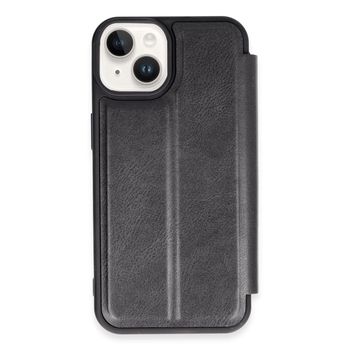 BFS  iPhone 14 Kılıf Flip Cover - Siyah