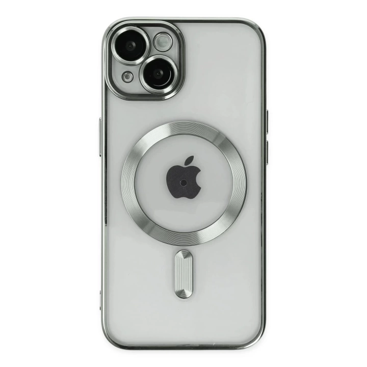 BFS  iPhone 14 Kılıf Kross Magneticsafe Kapak - Gümüş