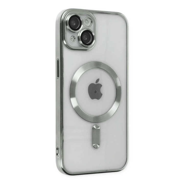 BFS  iPhone 14 Kılıf Kross Magneticsafe Kapak - Gümüş