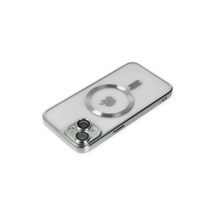 BFS  iPhone 14 Kılıf Kross Magneticsafe Kapak - Gümüş