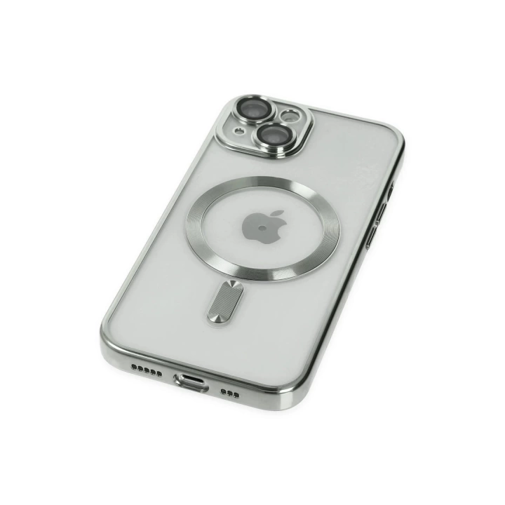 BFS  iPhone 14 Kılıf Kross Magneticsafe Kapak - Gümüş
