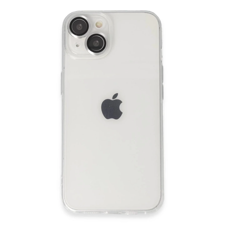 BFS  iPhone 14 Kılıf Luko Lens Silikon - Gümüş