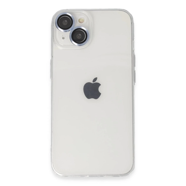 BFS  iPhone 14 Kılıf Luko Lens Silikon - Sierra Blue
