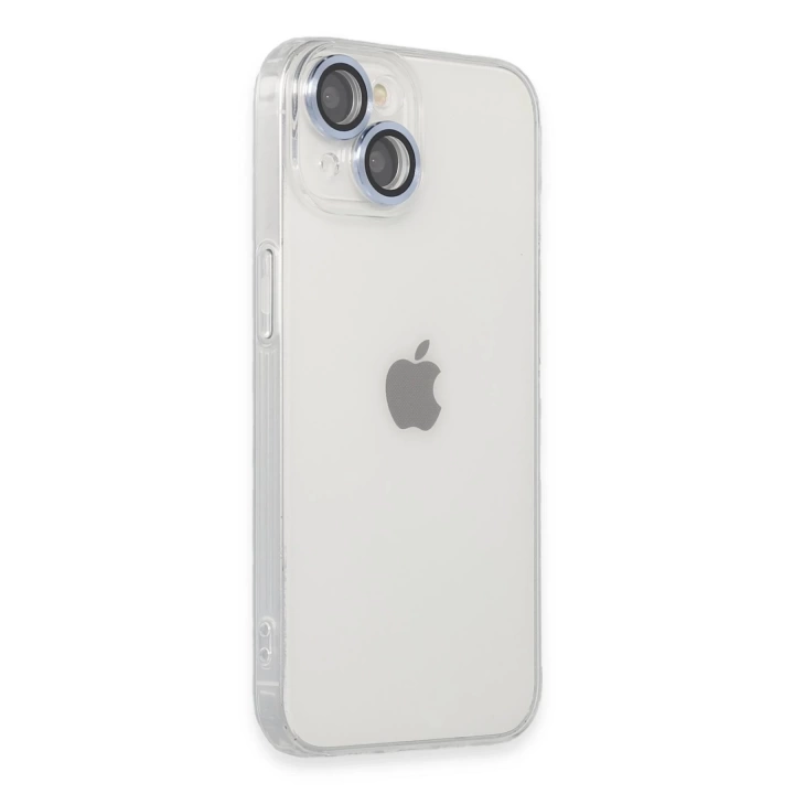 BFS  iPhone 14 Kılıf Luko Lens Silikon - Sierra Blue
