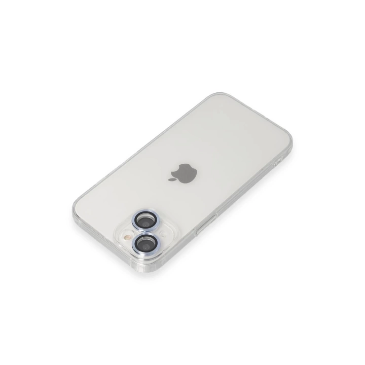 BFS  iPhone 14 Kılıf Luko Lens Silikon - Sierra Blue