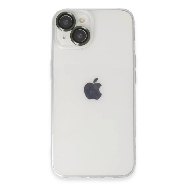 BFS  iPhone 14 Kılıf Luko Lens Silikon - Yeşil