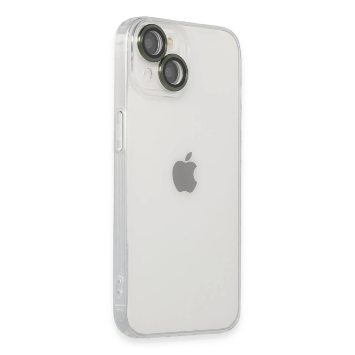BFS  iPhone 14 Kılıf Luko Lens Silikon - Yeşil
