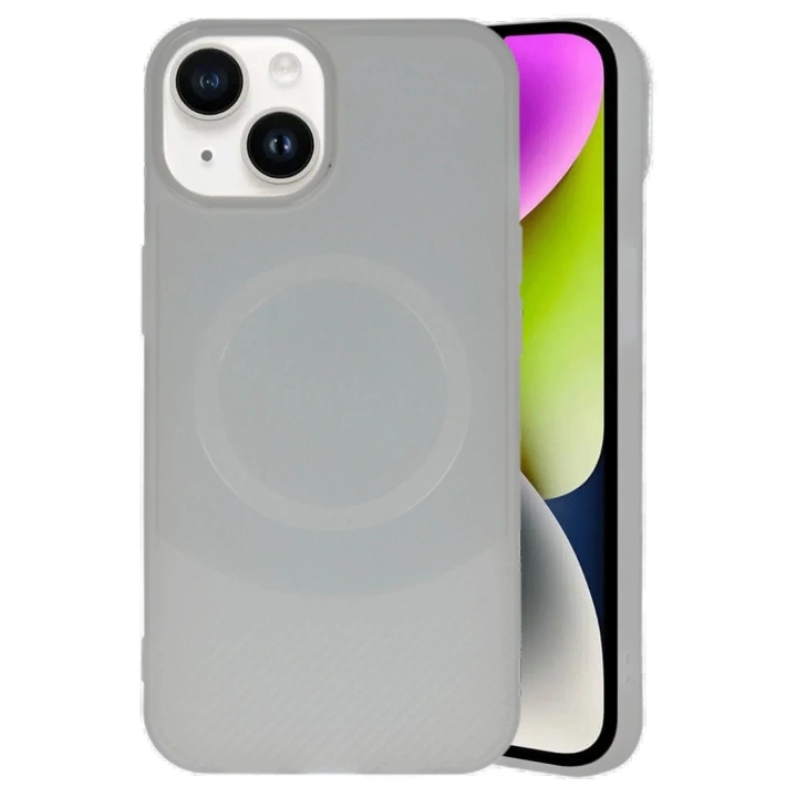 BFS  iPhone 14 Kılıf Maya Karbon Kapak - Gri
