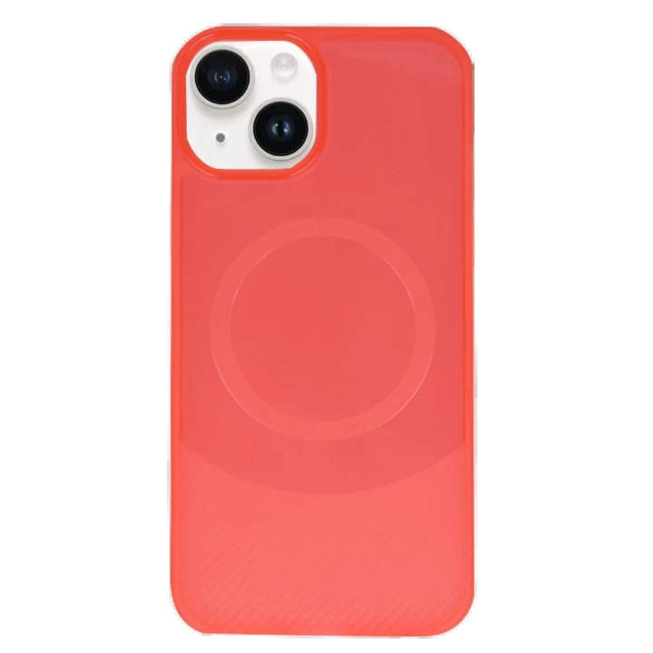 BFS  iPhone 14 Kılıf Maya Karbon Kapak - Kırmızı