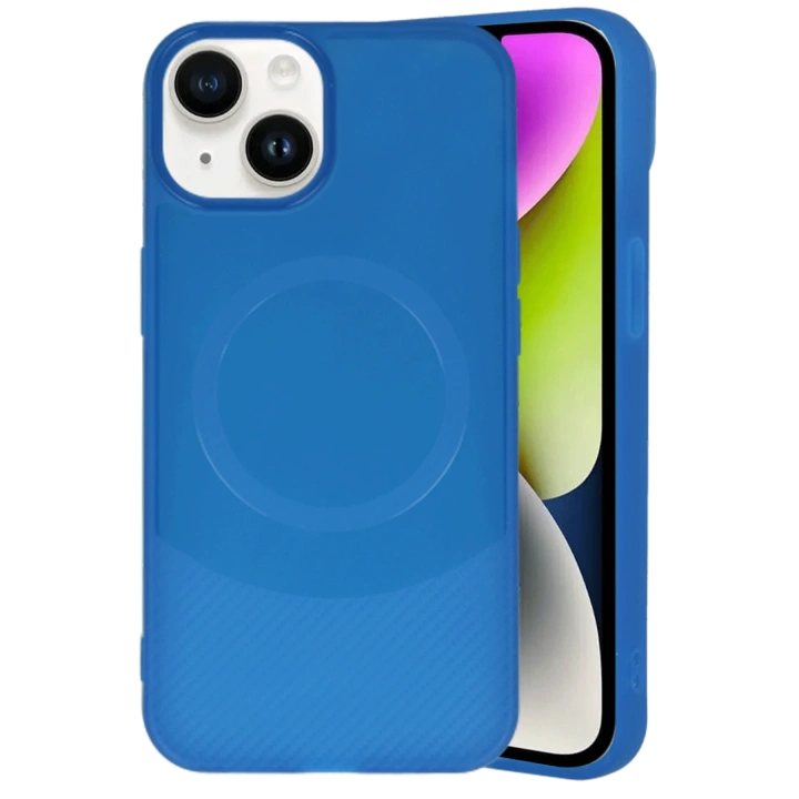 BFS  iPhone 14 Kılıf Maya Karbon Kapak - Lacivert