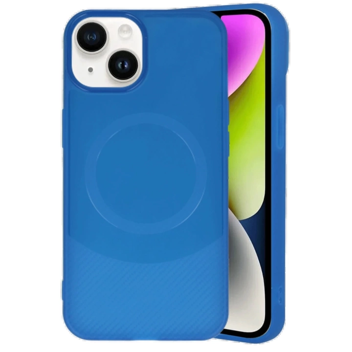 BFS  iPhone 14 Kılıf Maya Karbon Kapak - Lacivert