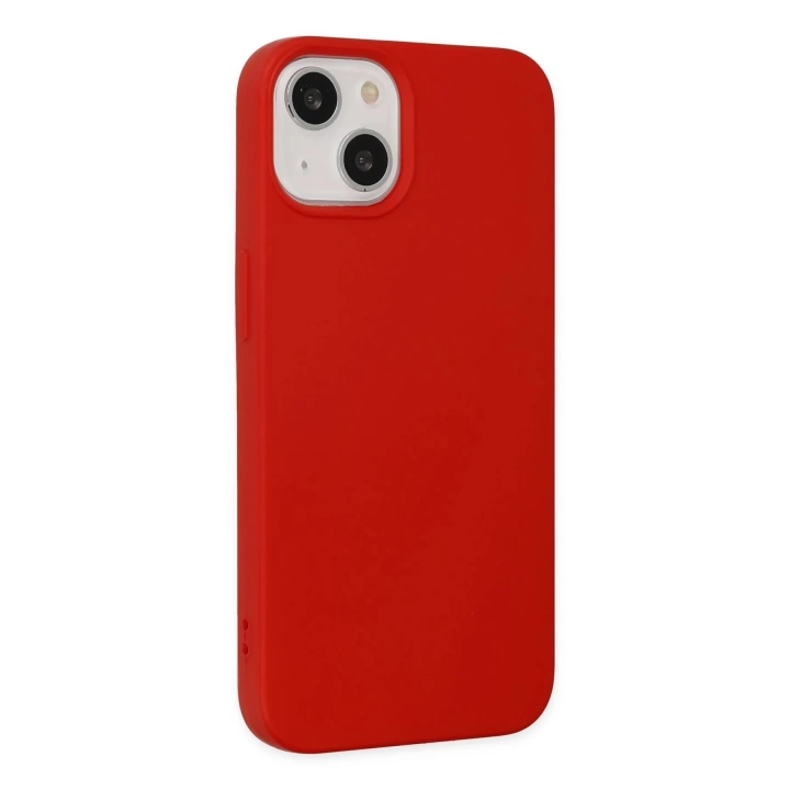 BFS  iPhone 14 Kılıf Nano içi Kadife Silikon - Kırmızı