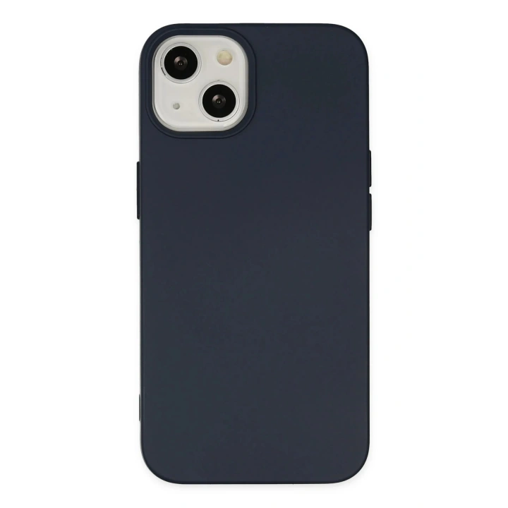 BFS  iPhone 14 Kılıf Nano içi Kadife Silikon - Lacivert