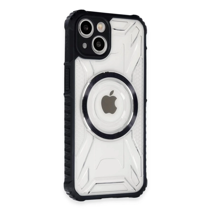 BFS  iPhone 14 Kılıf Prag Magneticsafe Kapak - Siyah