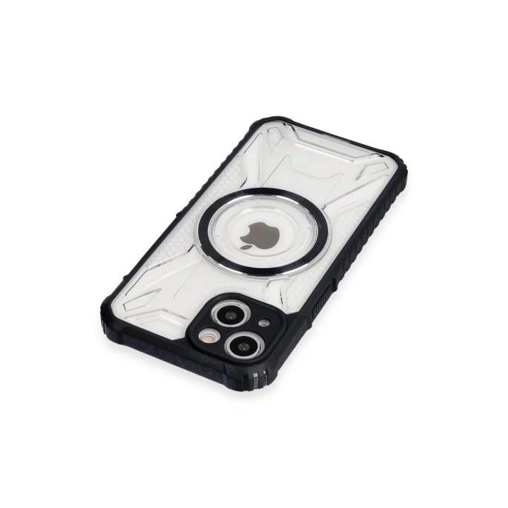 BFS  iPhone 14 Kılıf Prag Magneticsafe Kapak - Siyah