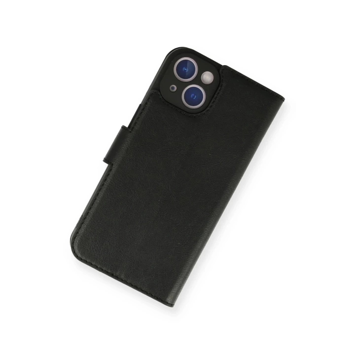 BFS  iPhone 14 Kılıf Trend S Plus Kapaklı Kılıf - Siyah