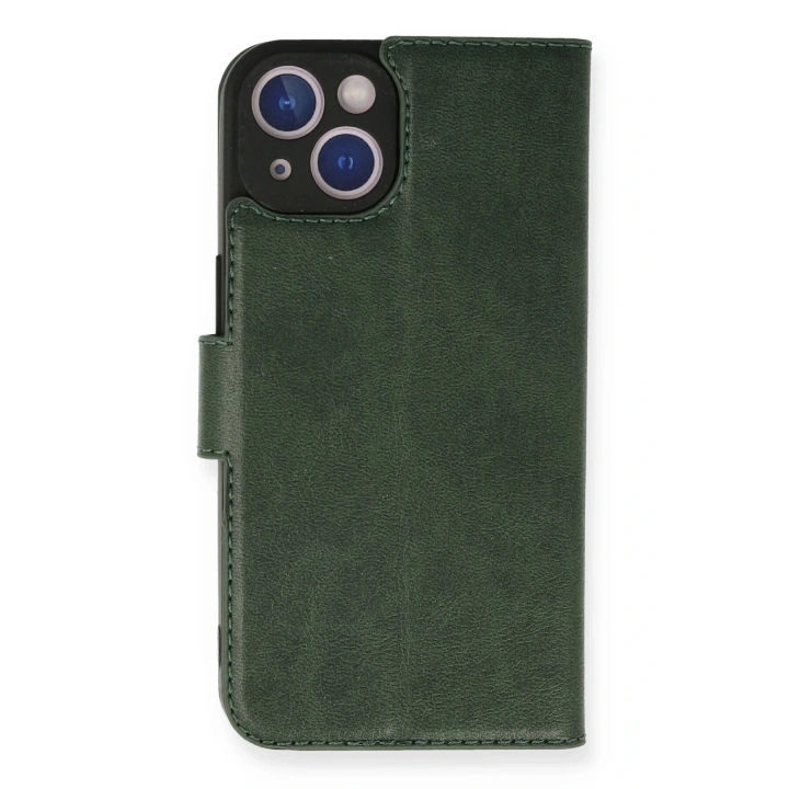 BFS  iPhone 14 Kılıf Trend S Plus Kapaklı Kılıf - Yeşil