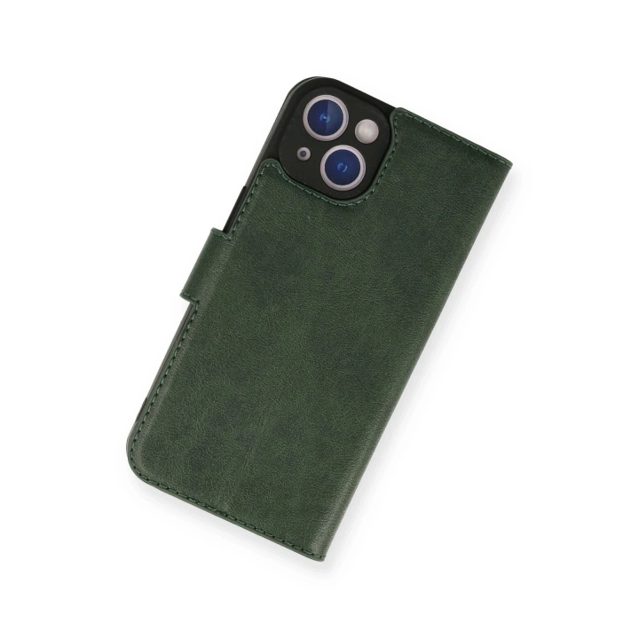 BFS  iPhone 14 Kılıf Trend S Plus Kapaklı Kılıf - Yeşil