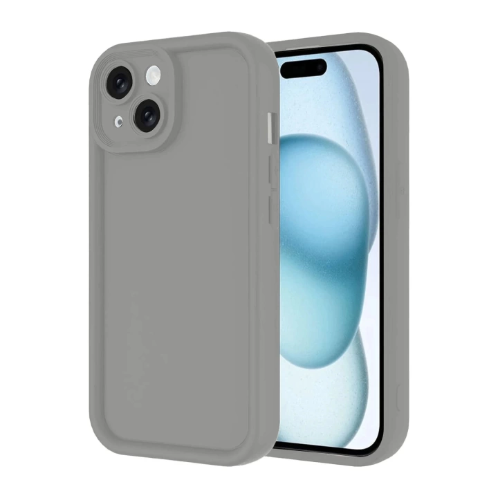 BFS  iPhone 14 Kılıf Viera Silikon - Gri