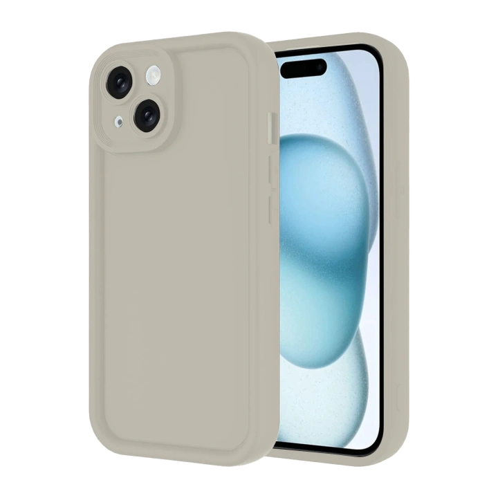 BFS  iPhone 14 Kılıf Viera Silikon - Krem