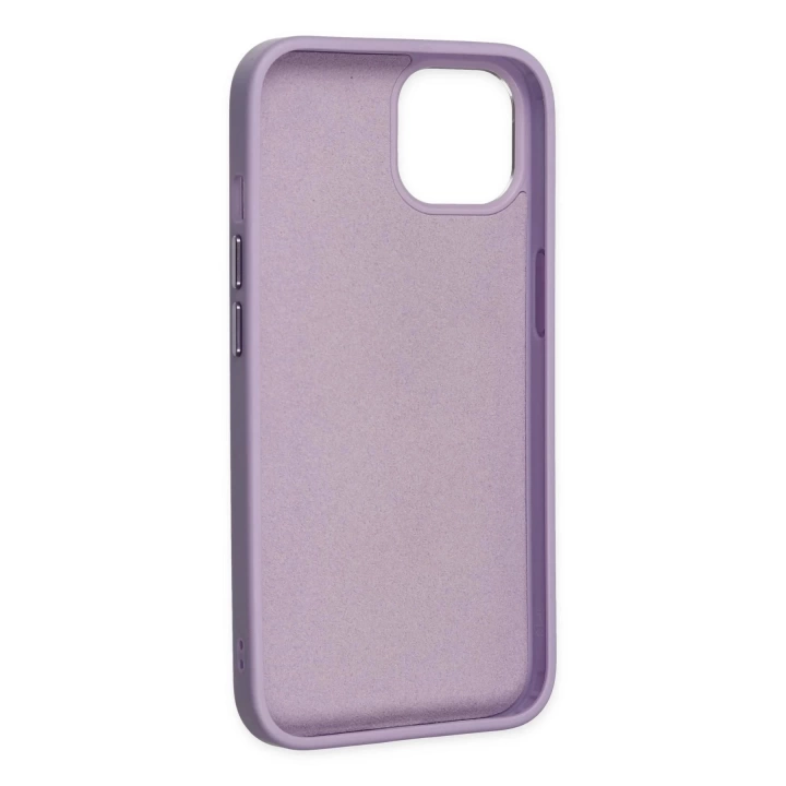 BFS  iPhone 14 Plus Kılıf Asya Deri Silikon - Lila