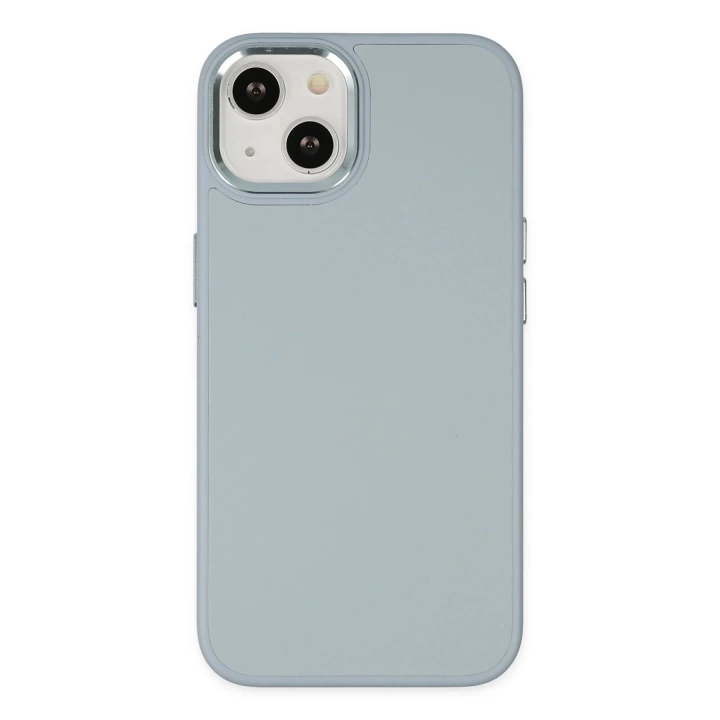 BFS  iPhone 14 Plus Kılıf Asya Deri Silikon - Sierra Blue
