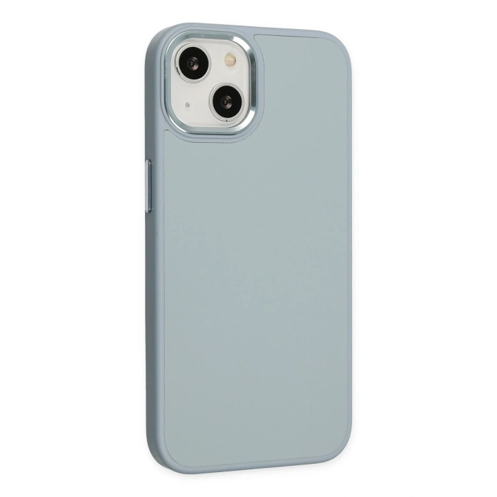 BFS  iPhone 14 Plus Kılıf Asya Deri Silikon - Sierra Blue