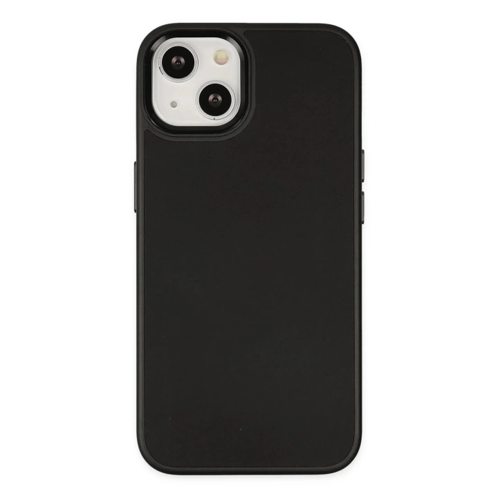 BFS  iPhone 14 Plus Kılıf Asya Deri Silikon - Siyah