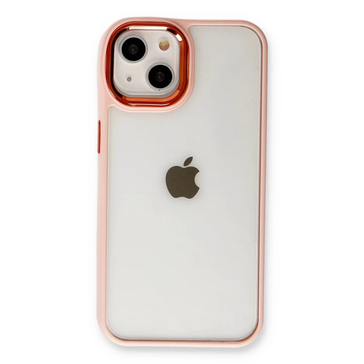 BFS  iPhone 14 Plus Kılıf Dora Kapak - Pudra