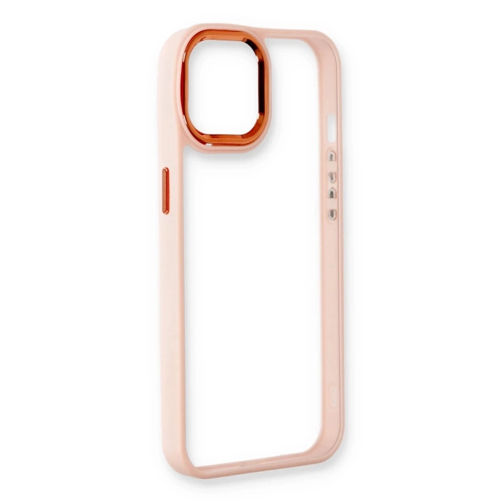 BFS  iPhone 14 Plus Kılıf Dora Kapak - Pudra