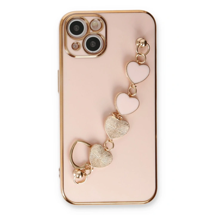 BFS  iPhone 14 Plus Kılıf Esila Silikon - Pudra