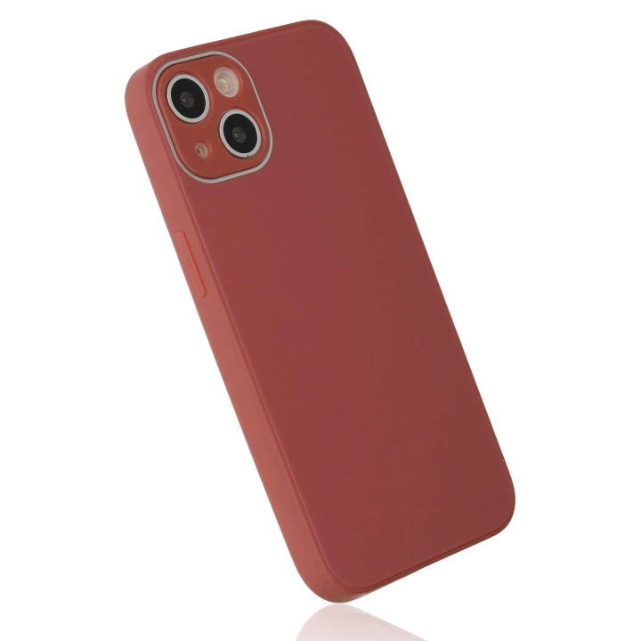 BFS  iPhone 14 Plus Kılıf Glass Kapak - Bordo