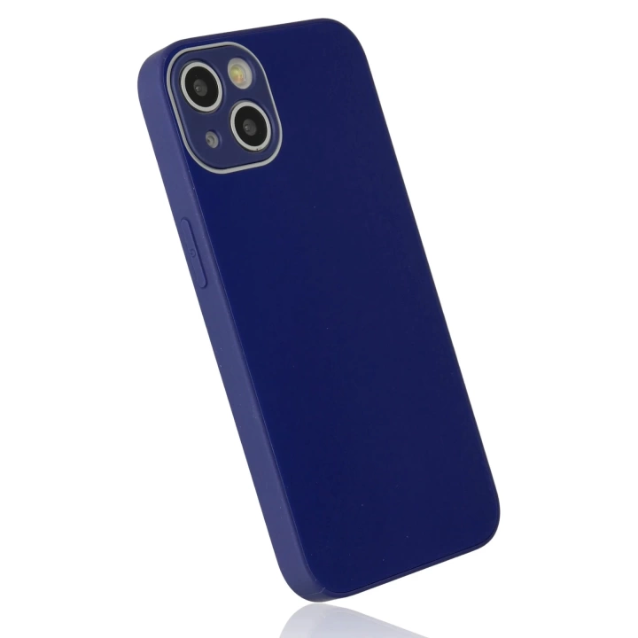 BFS  iPhone 14 Plus Kılıf Glass Kapak - Lacivert