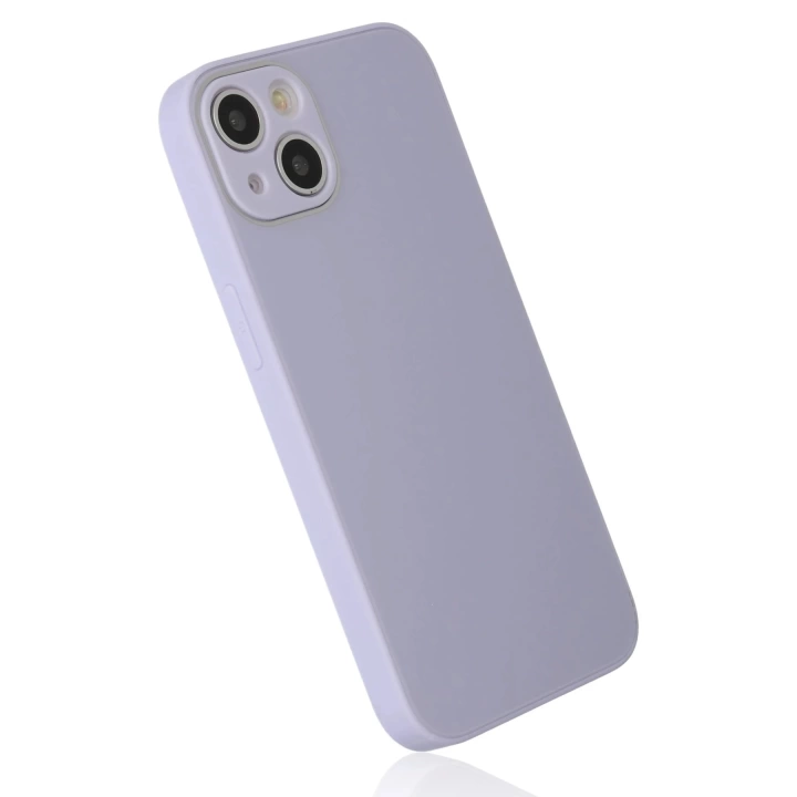 BFS  iPhone 14 Plus Kılıf Glass Kapak - Lila